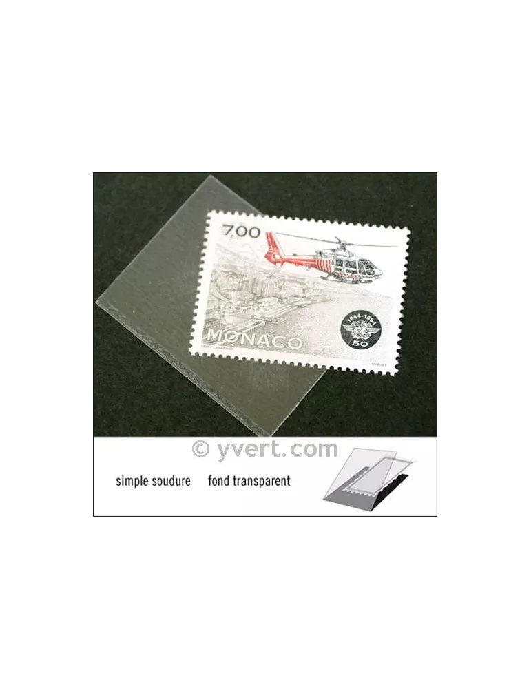 Pochettes simple soudure - Lxh:40x31mm (Fond transparent)