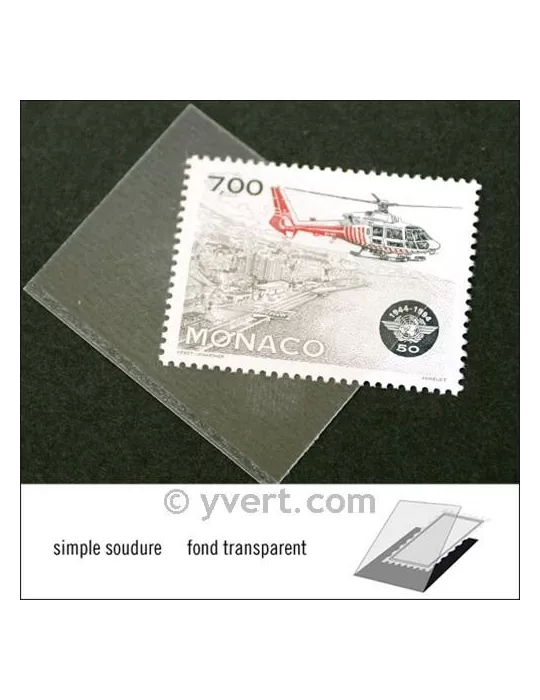Pochettes simple soudure - Lxh:40x31mm (Fond transparent)