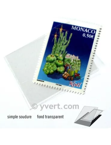 Pochettes simple soudure - Lxh:31x40mm (Fond transparent) 2