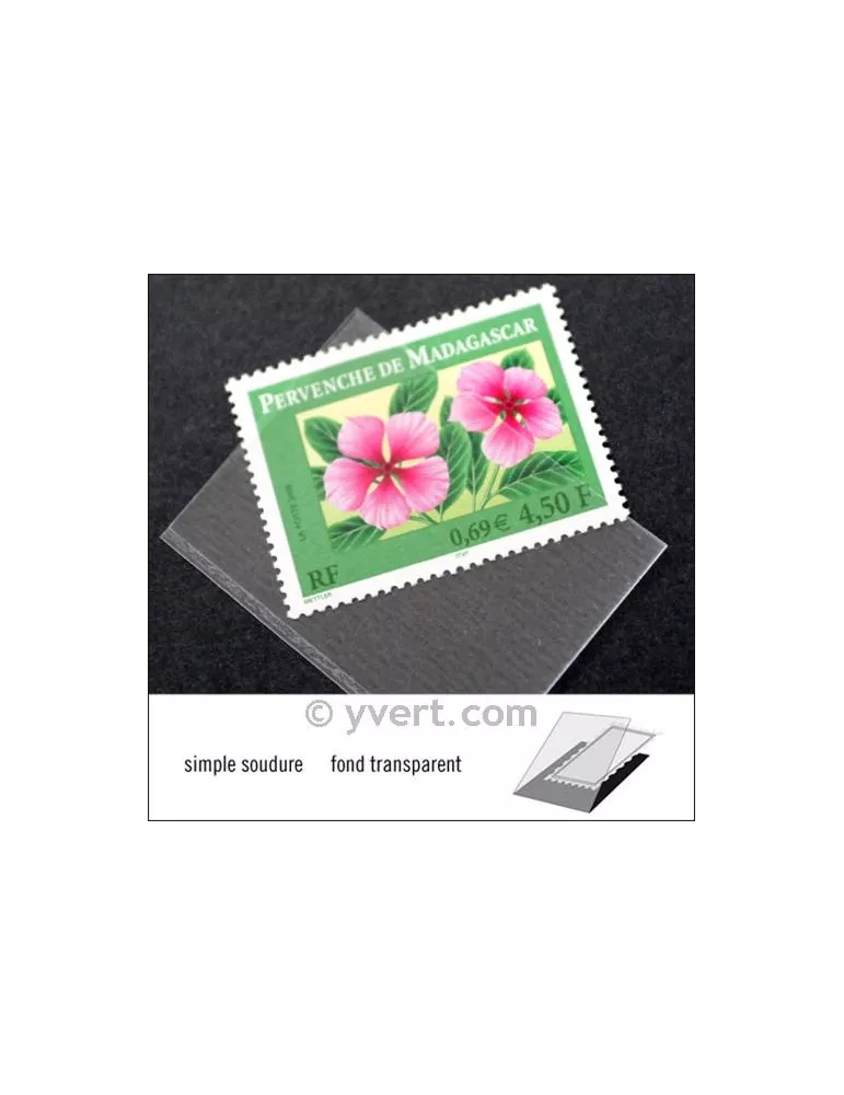 Pochettes simple soudure - Lxh:42x31mm (Fond transparent)