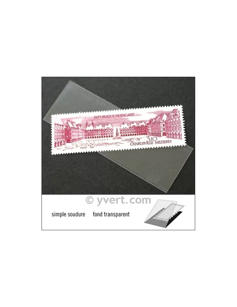 Pochettes simple soudure - Lxh:84x26mm (Fond transparent)