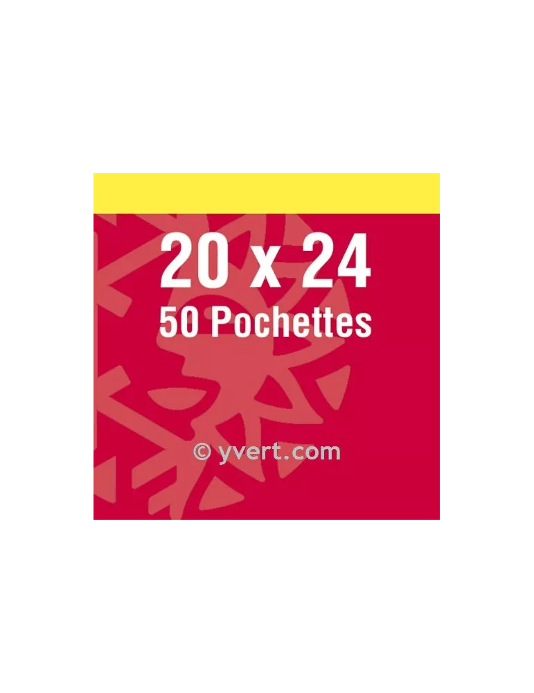 Pochettes double soudure - Lxh:20x24mm (Fond noir)