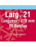 Bandes double soudure - 21mm (Fond noir)