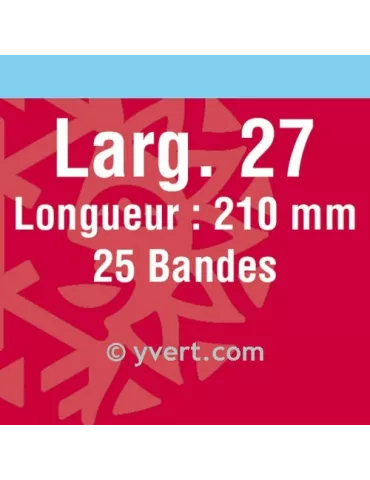 Bandes double soudure - 27mm (Fond noir)