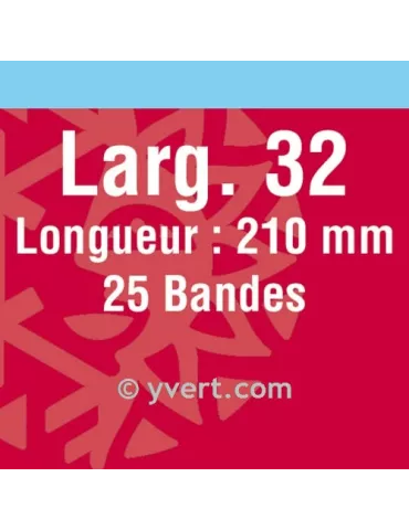 Bandes double soudure - 32mm (Fond noir)
