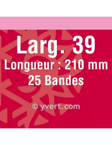 Bandes double soudure - 39mm (Fond noir)