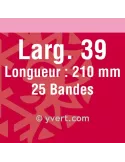 Bandes double soudure - 39mm (Fond noir)