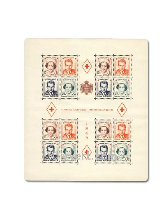 n° 3A - Timbre Monaco Bloc et feuillets