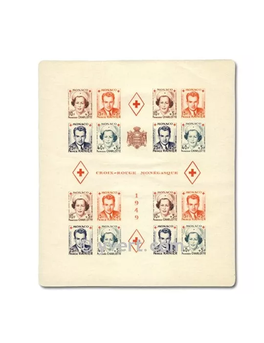 n° 3B - Timbre Monaco Bloc et feuillets