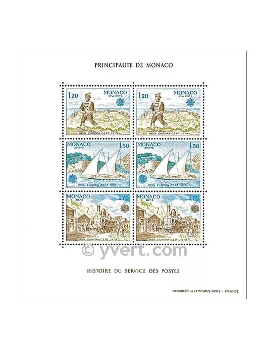 n° 17 - Timbre Monaco Bloc et feuillets