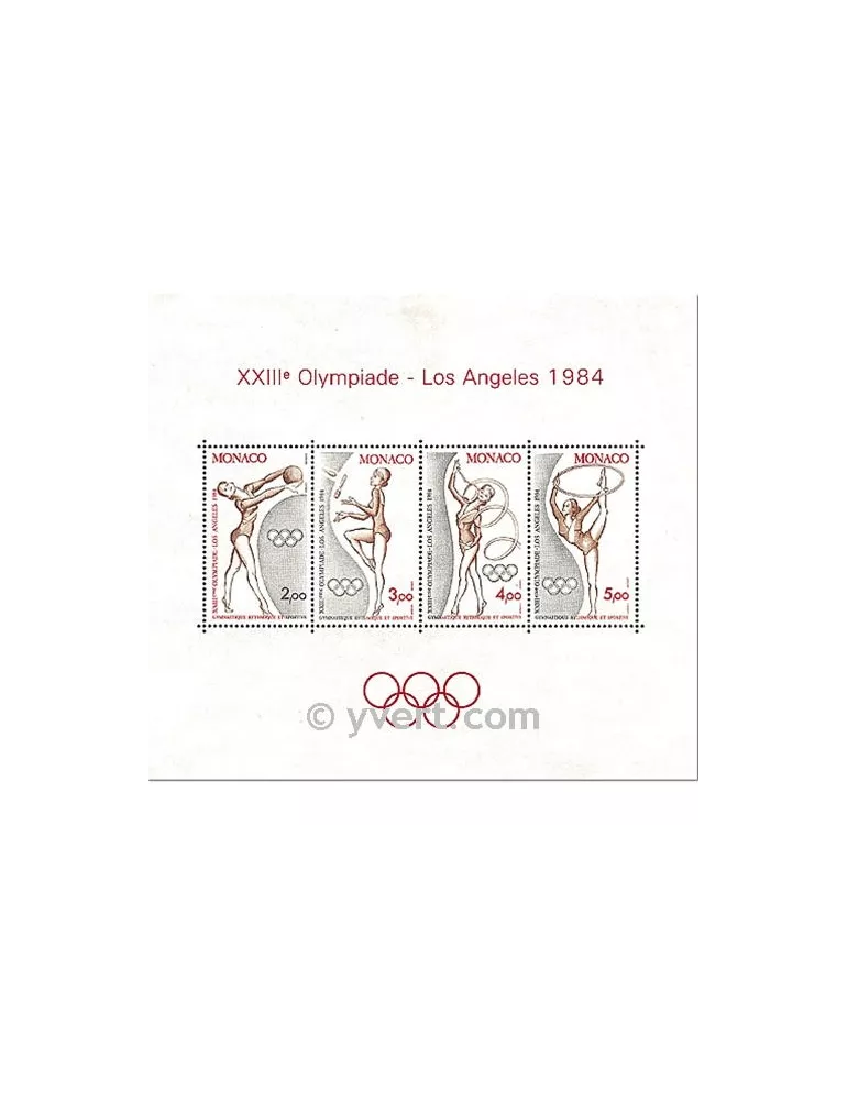 n° 27 - Timbre Monaco Bloc et feuillets