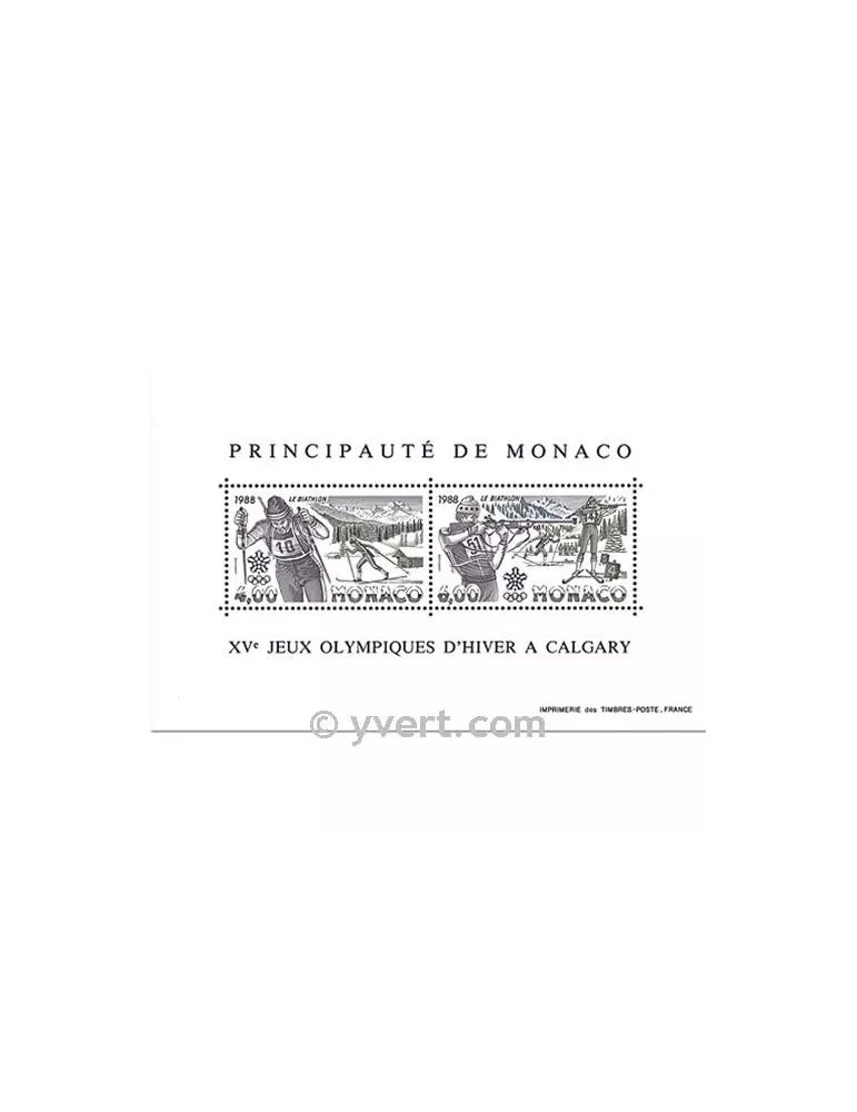 n° 40 - Timbre Monaco Bloc et feuillets