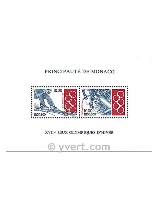 n° 63 - Timbre Monaco Bloc et feuillets