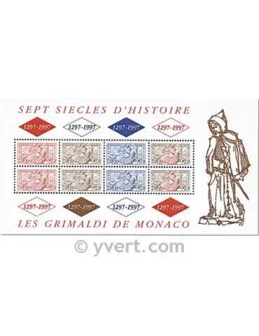 n° 75 - Timbre Monaco Bloc et feuillets