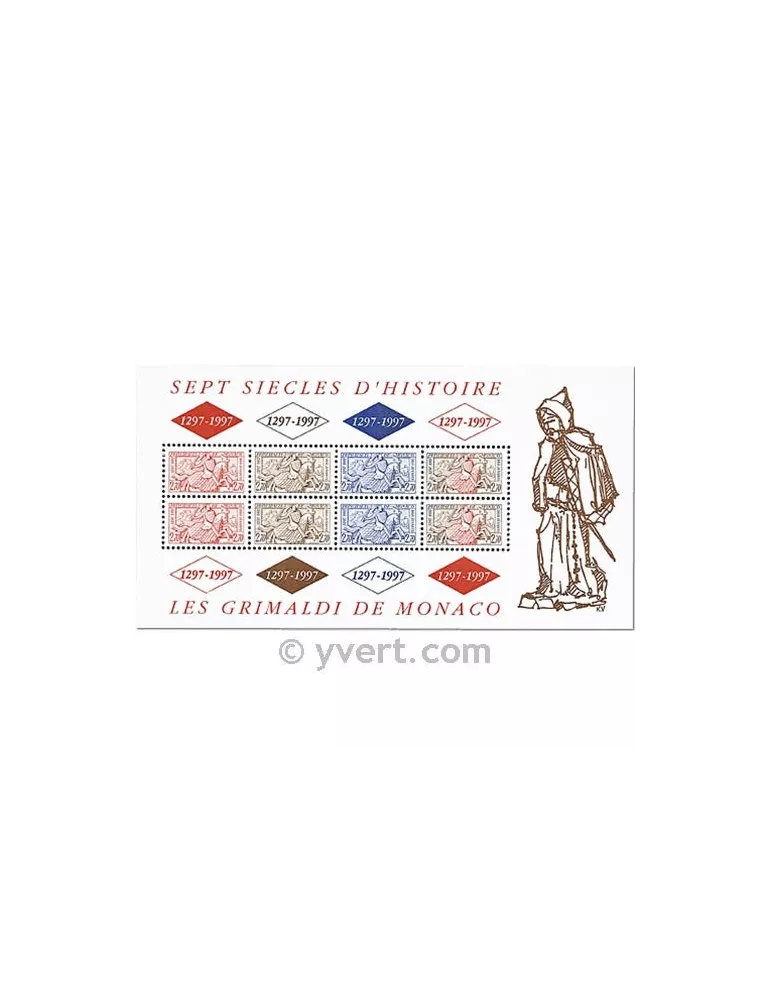 n° 75 - Timbre Monaco Bloc et feuillets