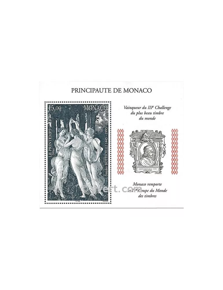 n° 77 - Timbre Monaco Bloc et feuillets