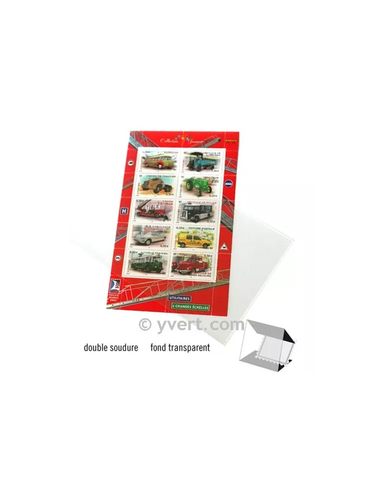Pochettes double soudure - Lxh:108x183mm (Fond transparent)