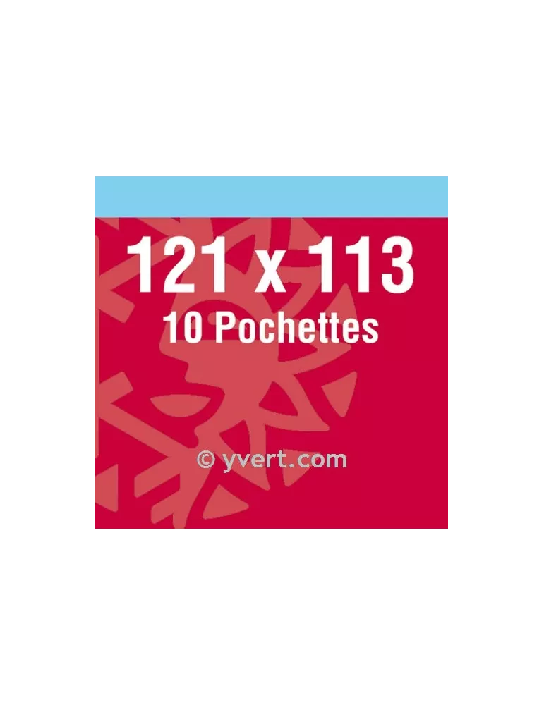 Pochettes double soudure - Lxh:121x113mm (Fond noir)