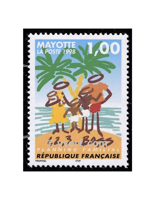 n° 54 - Timbre Mayotte Poste