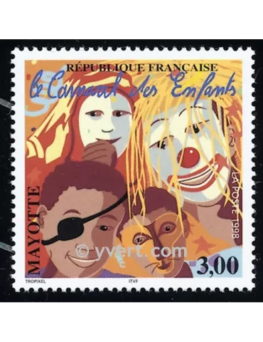 n° 55 - Timbre Mayotte Poste