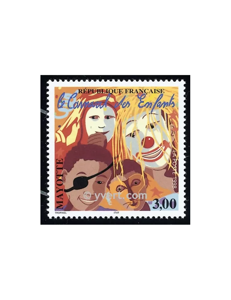 n° 55 - Timbre Mayotte Poste