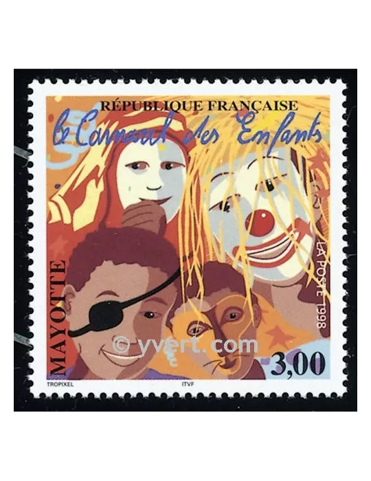 n° 55 - Timbre Mayotte Poste