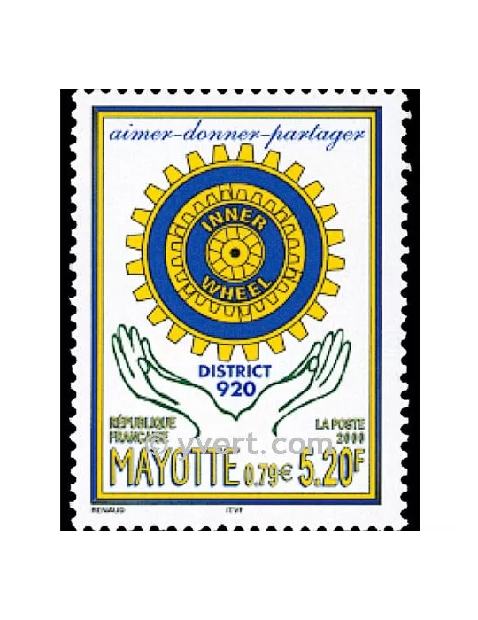 n° 83 - Timbre Mayotte Poste