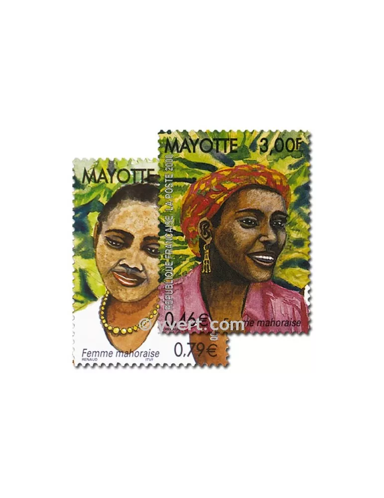 n° 85/86 (BF 3) - Timbre Mayotte Poste
