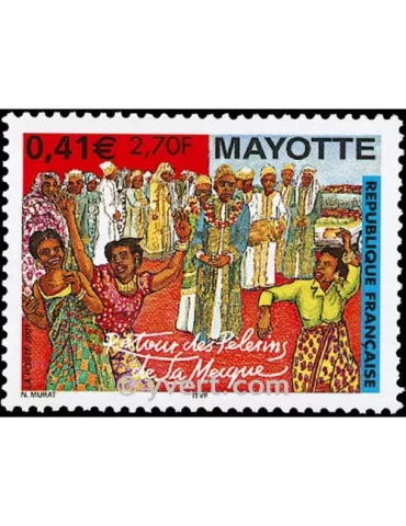 n° 100 - Timbre Mayotte Poste