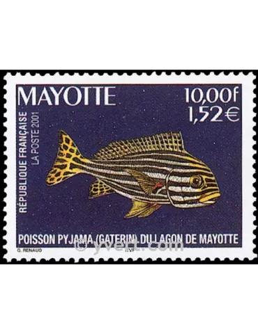 n° 102 - Timbre Mayotte Poste