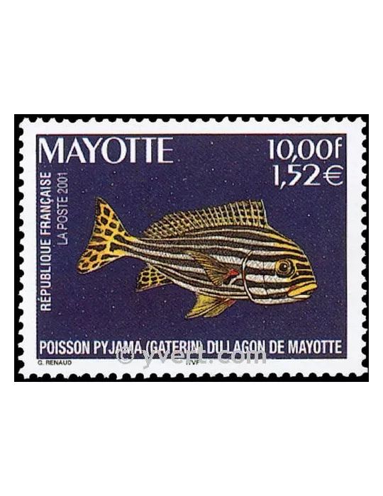 n° 102 - Timbre Mayotte Poste