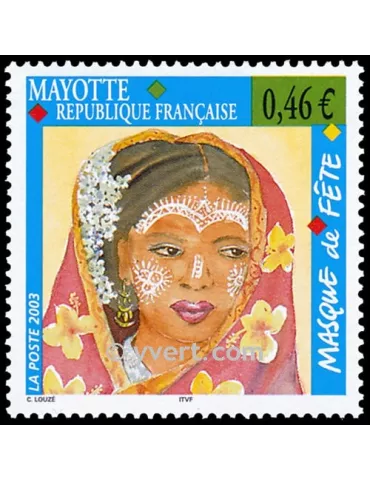 n° 142 - Timbre Mayotte Poste