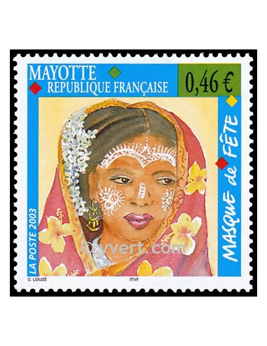 n° 142 - Timbre Mayotte Poste