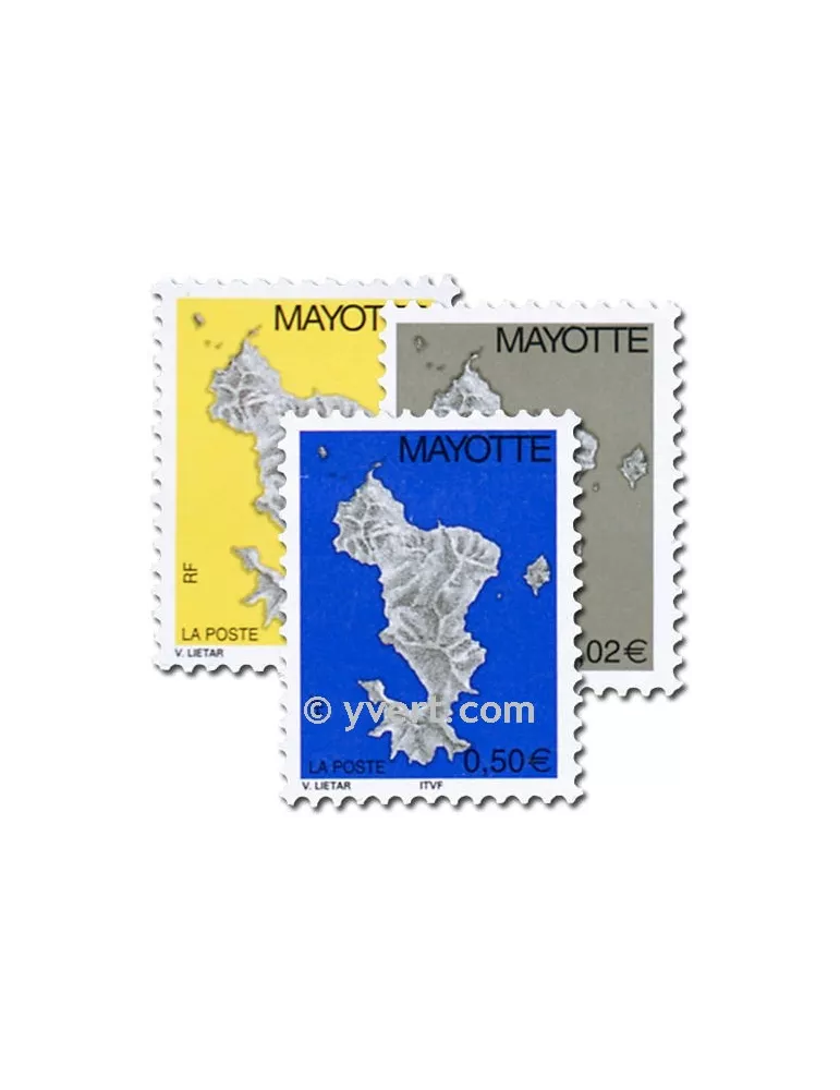 n° 150/152 - Timbre Mayotte Poste