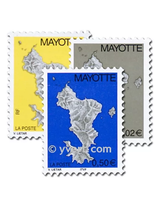 n° 150/152 - Timbre Mayotte Poste