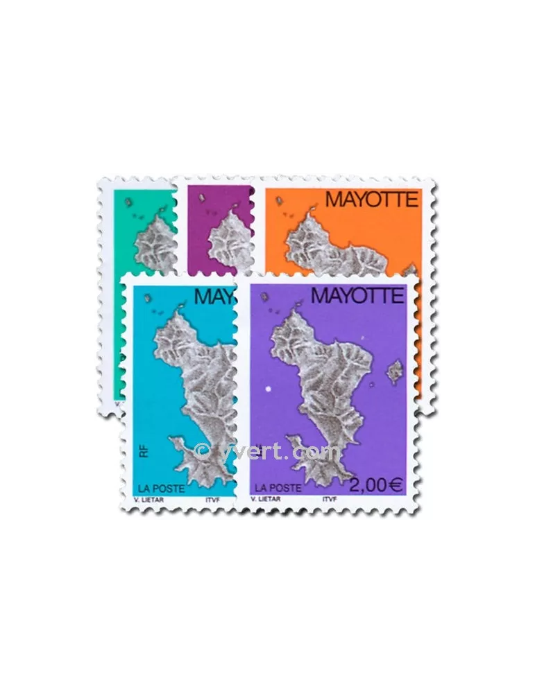 n° 158/162 - Timbre Mayotte Poste