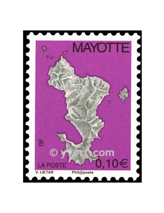 n°159a - Timbre Mayotte Poste