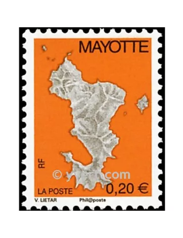 n°160a - Timbre Mayotte Poste