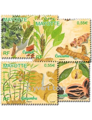 n° 210/213 - Timbre Mayotte Poste