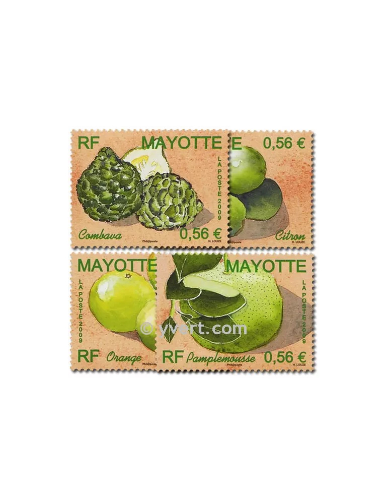 n° 224/227 - Timbre Mayotte Poste