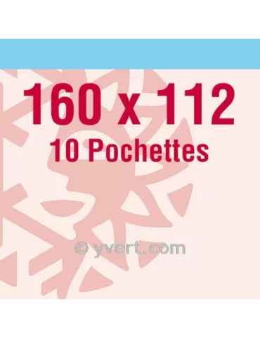 Pochettes double soudure - Lxh:160x112mm (Fond transparent)