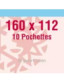 Pochettes double soudure - Lxh:160x112mm (Fond transparent)