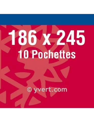 Pochettes double soudure - Lxh:186x245mm (Fond noir) 2