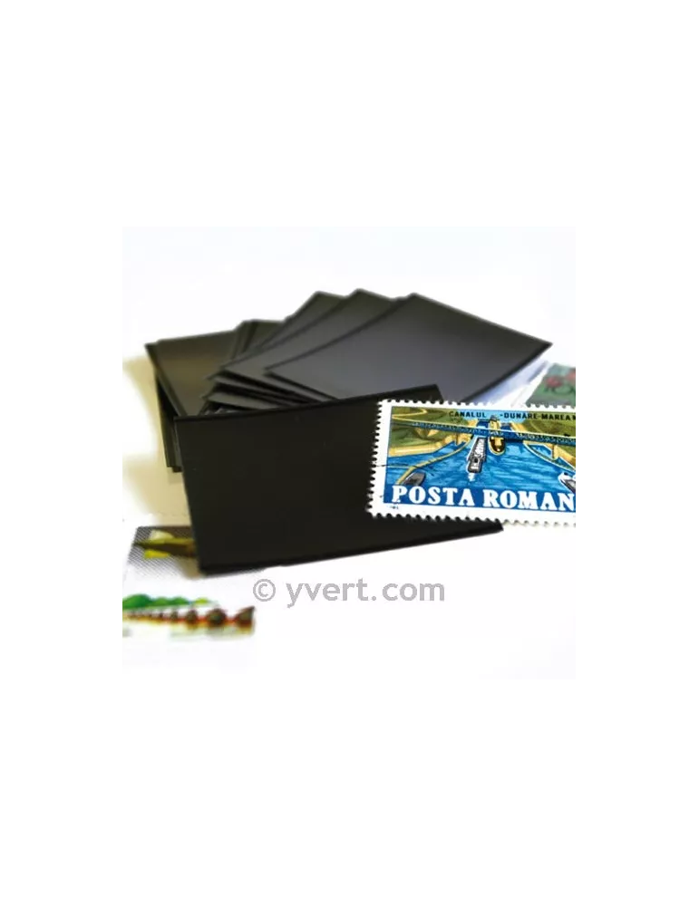 Pochettes double soudure - Lxh:205x95mm (Fond noir)