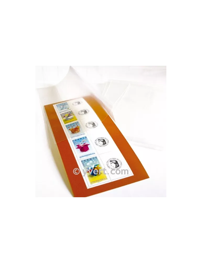 Pochettes double soudure - Lxh:72x245mm (Fond transparent)