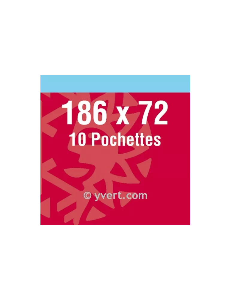 Pochettes double soudure - Lxh:186x72mm (Fond noir)