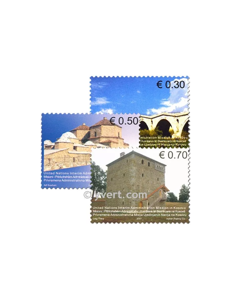 n° 86/89 - Timbre Kosovo - ONU Poste