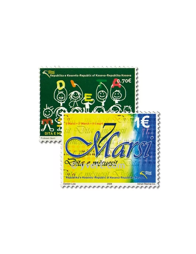 n° 1/2 - Timbre Kosovo Poste