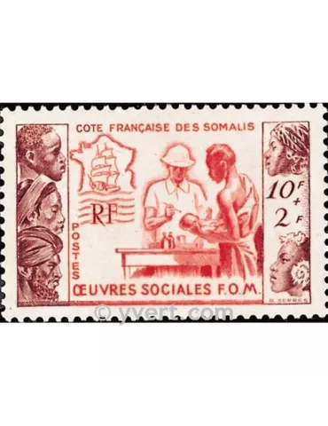 n° 283 - Timbre Cote des Somalis Poste
