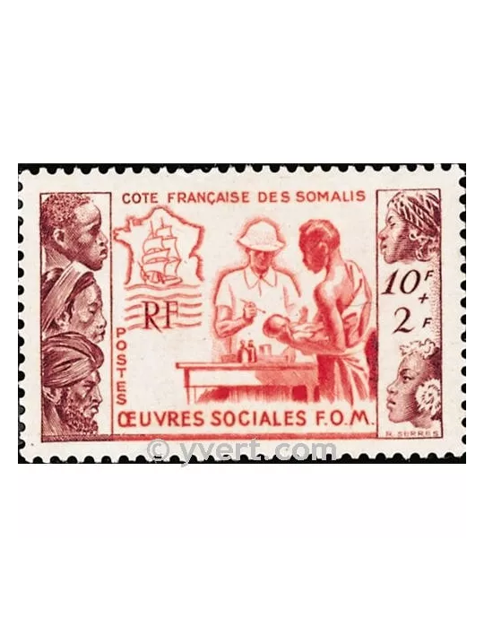 n° 283 - Timbre Cote des Somalis Poste